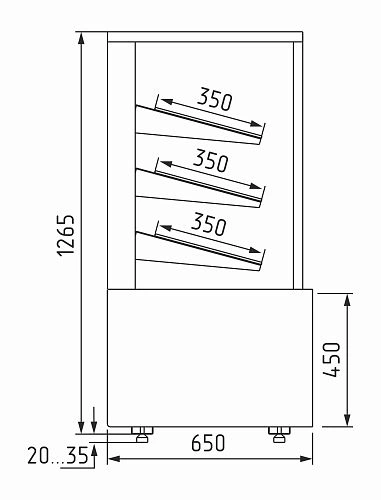09joy1vau5ycgfms2rb7vseepai68ru8.webp Витрина хлебная CARBOMA KC70 N 0,9-2 9006-9005 (0,9 Cube ТЕХНО)