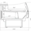 Витрина холодильная BRANDFORD AURORA Slim 375 вентилируемая SELF