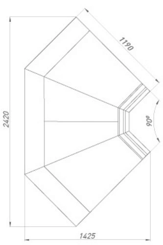 2d2b13a240b3deb90d8b63c3095fc7c5.webp Витрина холодильная BRANDFORD AURORA SQ Закрытый угол 90 вентилируемая SELF