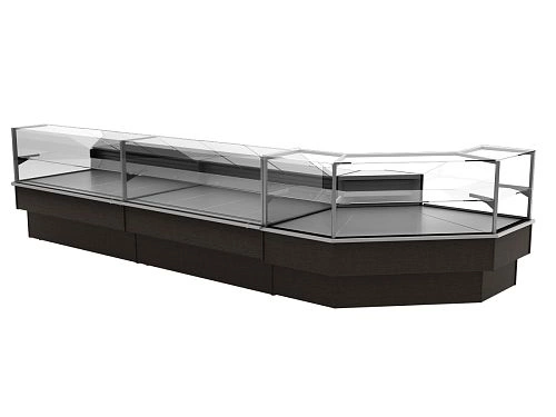Витрина холодильная CARBOMA GC110 SV 2,5-1, 0011-9006 с боковинами