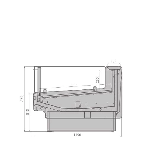 Витрина холодильная BRANDFORD AURORA SQ 320 вентилируемая SELF