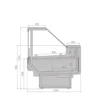 Витрина холодильная BRANDFORD AURORA Slim SQ 125 вентилируемая