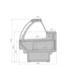 Витрина холодильная BRANDFORD AURORA Slim PLUG-IN 190 вентилируемая