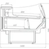 Витрина холодильная BRANDFORD AURORA Slim PLUG-IN 250 вентилируемая SELF