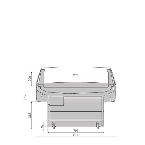 Витрина холодильная BRANDFORD AURA 125