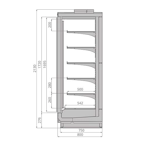 f63cc5248fcf3f81b13e42c209c6f0e8.webp Шкаф морозильный BRANDFORD ODISSEY Slim 125