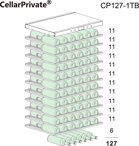 Шкаф винный CELLARPRIVATE CP127-1TB