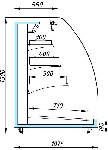 hciboc8yyg2nmjk34d4awbzoc33zaity.webp Горка холодильная АРИАДА Рига ВС65 - 3750