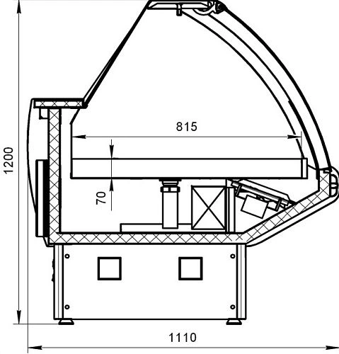 mpm323vrltj2nrgij2kpwyhzyk88jgwf.webp Витрина холодильная МАРИХОЛОДМАШ Парабель ВХСл-1,25 без боковин