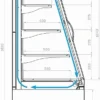 Горка холодильная CARBOMA F16-08 VV 2,5-1 0030 Standart X1 версия 2.0 9006-9005