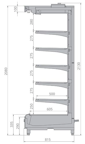 x813hmljqx3lpjioq5lne8dysath2rg5.webp Горка холодильная BRANDFORD VR2080.800 1900