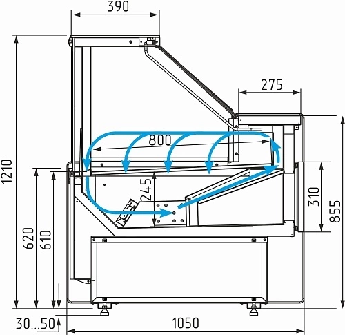 x9e86gyfxdhqzf44qh8zgcagp63x20ix.webp Витрина холодильная CARBOMA GC111 VM 1,25-1 динамика 1010 мариель