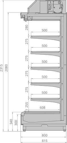yhg9pft8fqo0fa1311ada0jg6r04t8a7.webp Горка холодильная BRANDFORD Cronox 2080.800.190