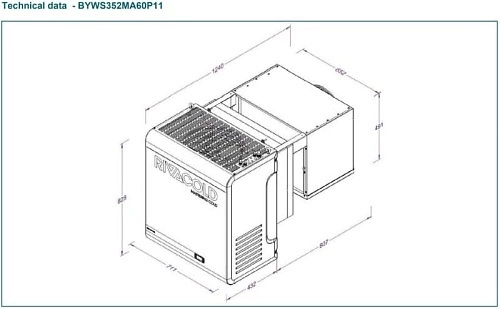 Моноблок RIVACOLD BYWS352MA60P11