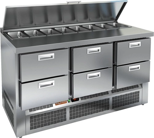 2wgh3xn0ei456zkt4xgxliikovwz7ode.webp Стол холодильный для салатов HICOLD SLE1-222GN (1/3)