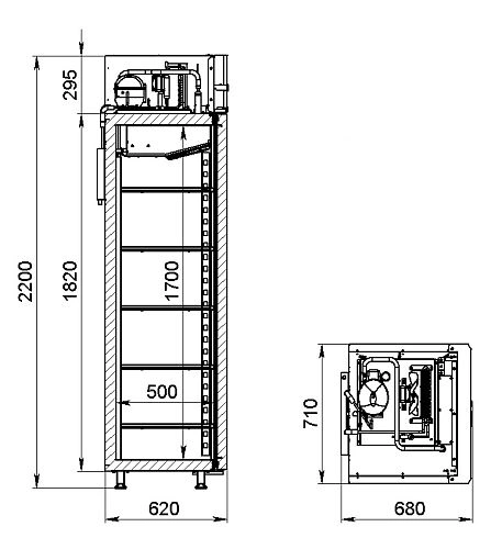Шкаф морозильный АРКТО F 0,5-Sd