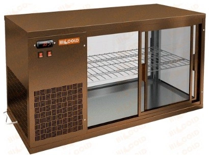 6551d385116038ffc653948d9cc15bed.webp Настольная холодильная витрина HICOLD VRL 1100 L Bronze