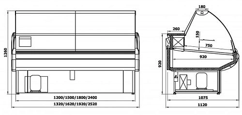 7844e60cabd13eef13570d58f400810c.webp Витрина холодильная ENTECO Вилия 150 ВСн