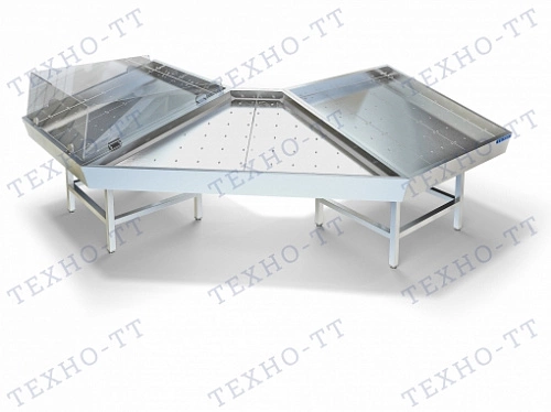 af952ed01c5e28204e7b040495c31d96.webp Стол для выкладки рыбы на льду ТЕХНО-ТТ СП-612/2012А с агрегатом