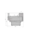 Витрина холодильная BRANDFORD AURORA Slim SQ 375 рыба на льду SELF