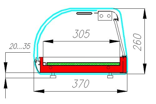 deffc3f005ba0735c81cb9367a3d8f3f.webp Витрина настольная холодильная CARBOMA Sushi Bar AС37 SM 1,5-1