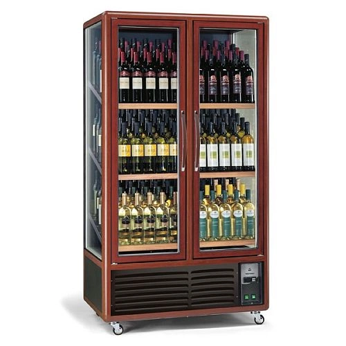 dfe6aee479c27f69cbae61e7e326bda3.webp Шкаф винный TECFRIGO ENOTEC 680 3TV темный орех
