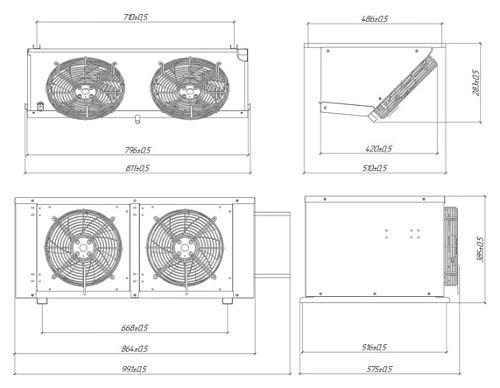 Сплит-система среднетемпературная INTERCOLD МСМ 218 FT (опция -30° С) Evolution