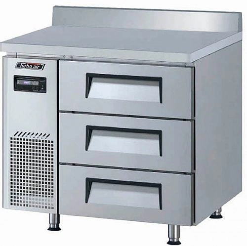 Стол морозильный TURBO AIR KWF9-3D-3-700 c ящиками и бортом