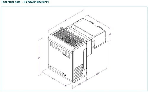 Моноблок RIVACOLD BYWS301MA30P11
