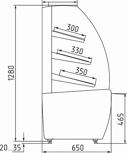 gqbg97vcen9nxa6o2uqth4bup9fmuujg.webp Витрина хлебная CARBOMA K70 N 1,3-2 0012-0109 (Хлебная 1,3)