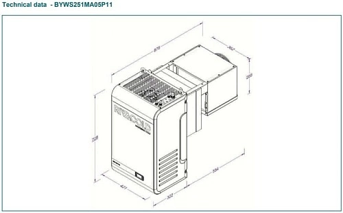 Моноблок RIVACOLD BYWS251MA05P11