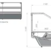 Витрина холодильная кубическая KIFATO Берлин 2500х1125х1150 СТ
