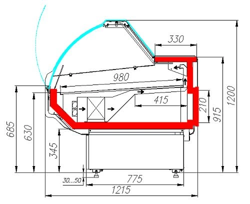 pijcdp8kn5y7o12vsy8b6v69ut12om5e.webp Витрина холодильная CARBOMA G120 VM 1,25-1 (динамика)
