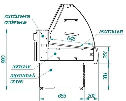 Витрина холодильная CRYSPI Octava SN 1200