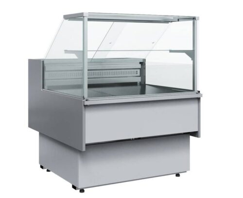 Витрина холодильная Carboma GC110 VV 1,5-1 (с боковинами, динамика,0011-9006)