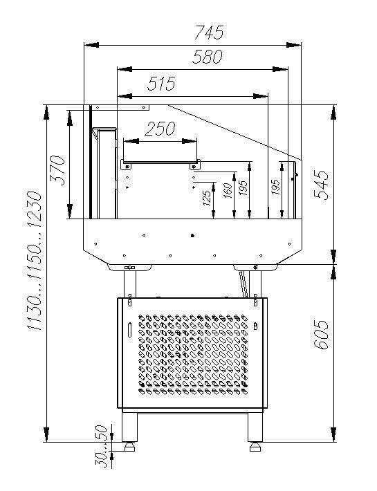 nje2b0u28wbv3wkx83z0vhgd1kno7sph Холодильная витрина Carboma PF07-12 VM 0,7-2 (9006)