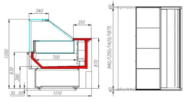 vqo8ogroqtyjezo9wywogjyuaz7tw498 Витрина морозильная Carboma GC110 SL 1,25-1 (с боковинами) (0011-9006)