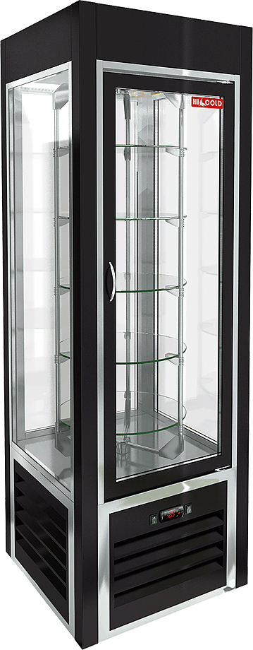 26-57bda835e56be37f0890241e3b882bb1 Витрина кондитерская HICOLD VRC 350 R Sh Black FR