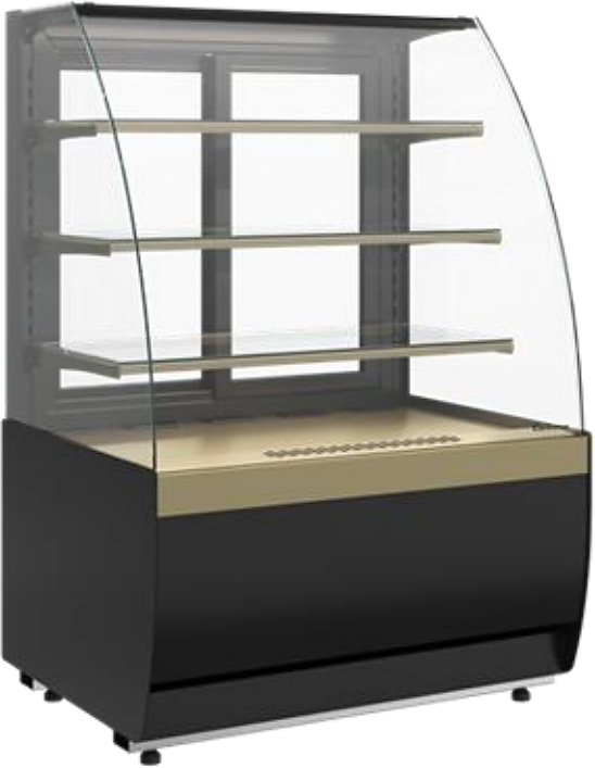 44-5ea924887ce239fb7354dc6de286790f Витрина кондитерская Carboma K70 VM 0,9-1 Light версия 2.0 (Bronze 9005/0109)