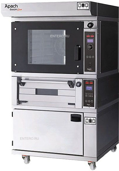 54-b872a24fa45d97c6944d8f44ac5a0535 Печь конвекционная Apach Bakery Line K5TP DP+E218PZ с подом и расстойкой